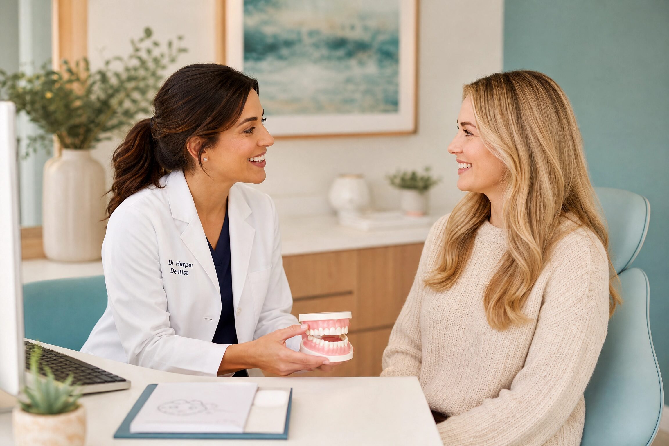 Teeth whitening consultation at Anderson Smile Center Cincinnati