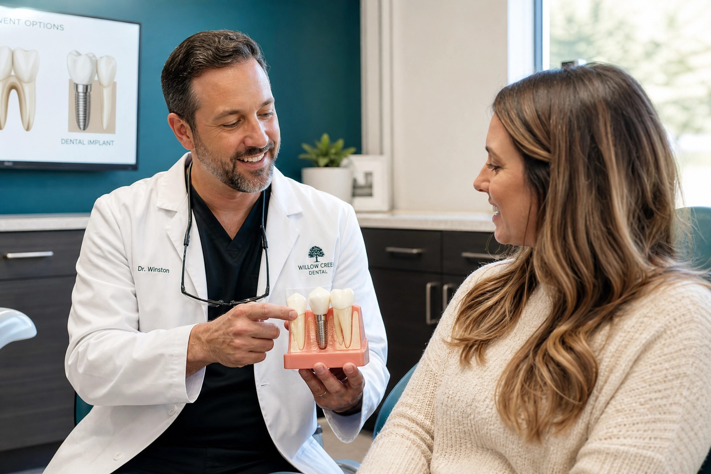 Tooth replacement options after extraction at Anderson Smile Center Cincinnati